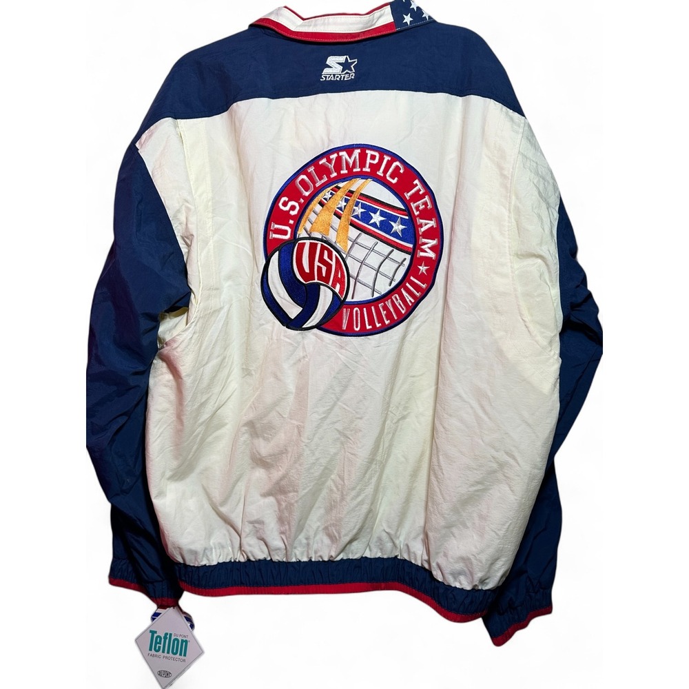 Vintage Starter USA Olympic Volleyball Jacket NWT Team USA XL 90s